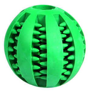 Flamingo Dog Chewable Toy Strong Rubber Ball With Mint