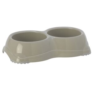 Moderna Dog Cat Double Smarty Bowl -Non Slipping Feet -330ml (Avaible 4 Colours)