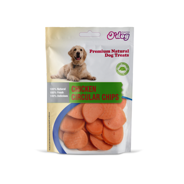 O'Dog Chicken Circular Chips Treats for Dog 100g