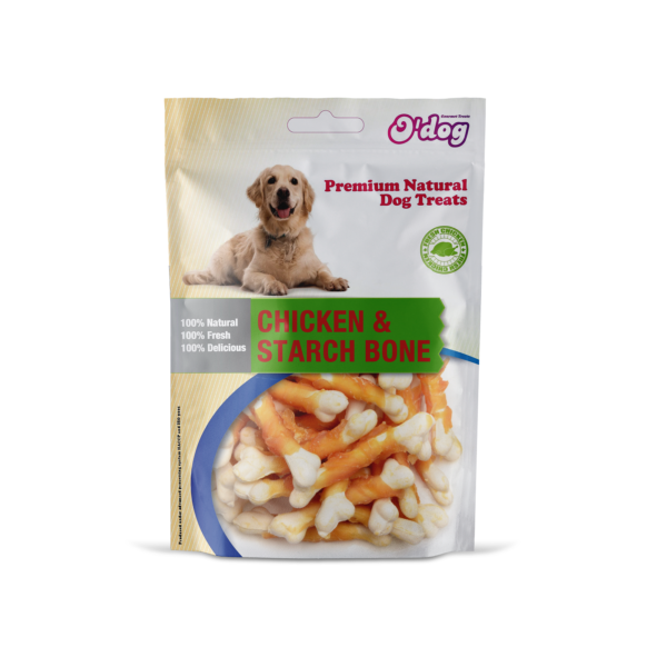 O'Dog Chicken & White Calcium Bone Treats for Dog 100g