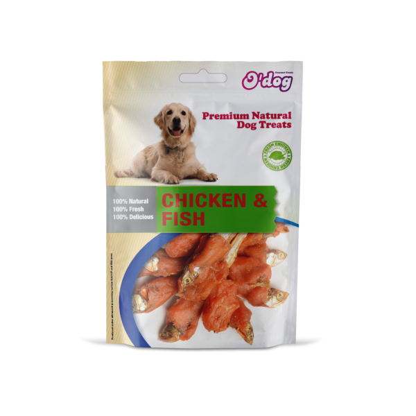 O'Dog Chicken & Fish Treats for Dog 100g